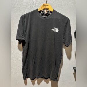 the North Face graphic logo black tshirt size medium
